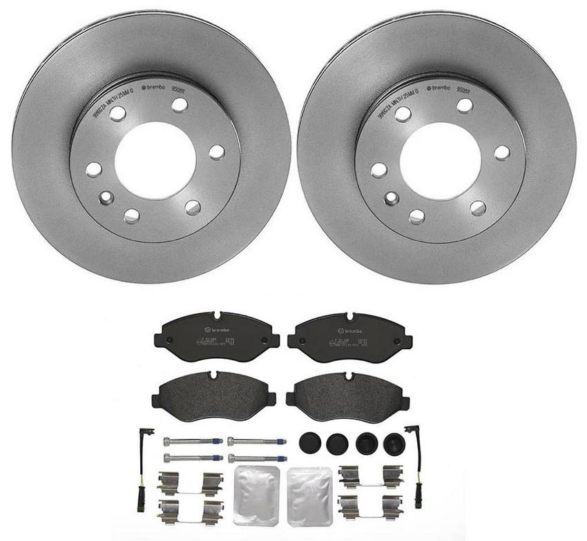 Mercedes Sprinter Brakes Kit - Pads and Rotors Front (300mm) (Low-Met) 9064210012 - Brembo 1539239KIT